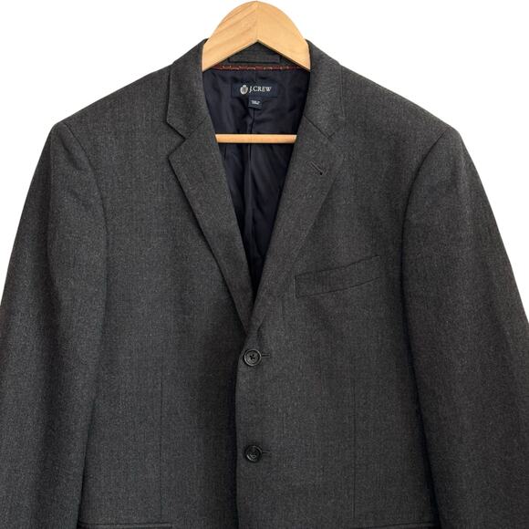 J.Crew Ludlow Men’s 40R Grey 100% Italian Wool Blazer – Modern Fit 3 Button - Picture 2 of 12